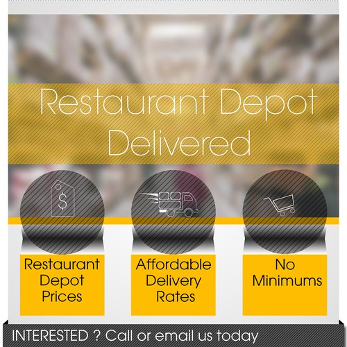 Create a beautiful email template to promote a new service to restaurants!