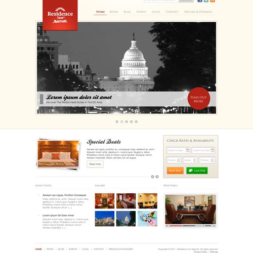 New website design wanted for Marriott
