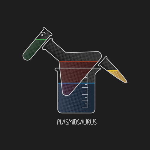Plasmidsaurus T-shirt design 2