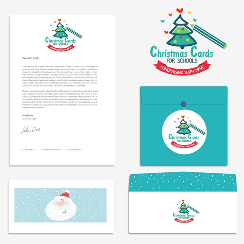 Use your artistic talents to create a playful logo for Christmas Cards for Schools