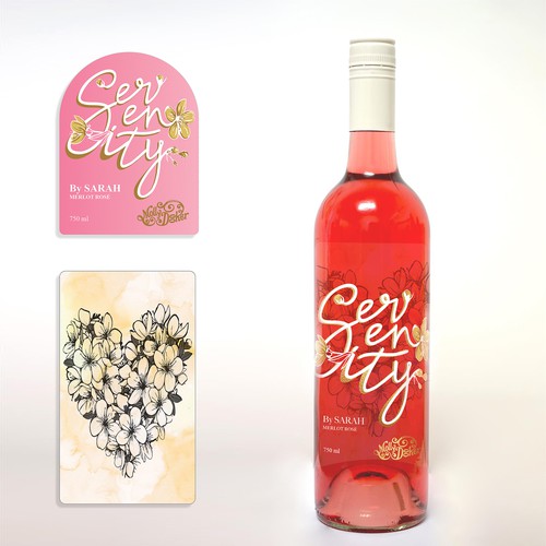 Rose Wine label