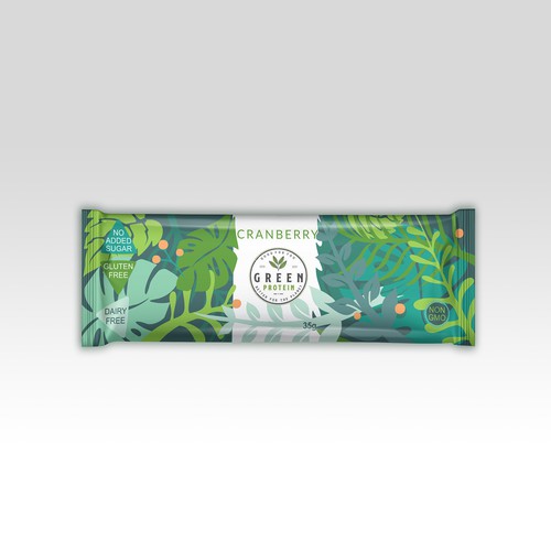 Sachet wrap label for Green protein
