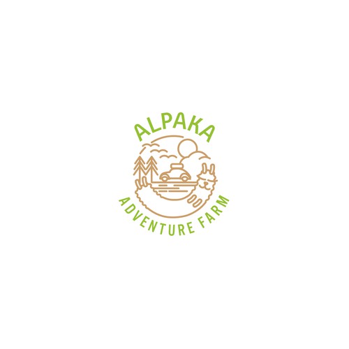 Logo design for the vacation farm ALPAKA