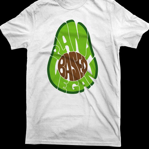 Food Shirt Avocado Design