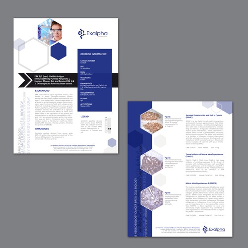 Exalpha sell sheet template