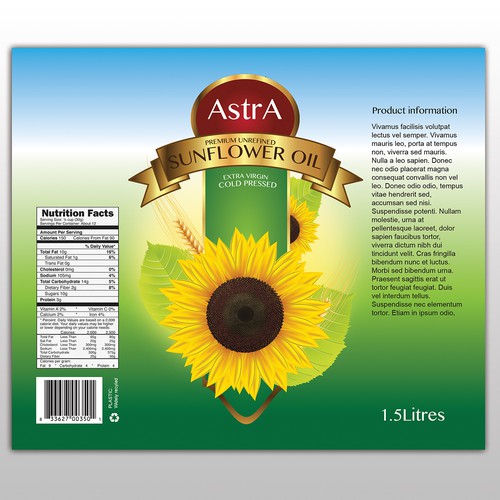New product label wanted for Astra oil company