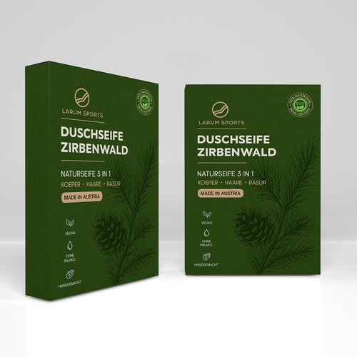 natural soap packaging (carton box) for modern minimalistic brand