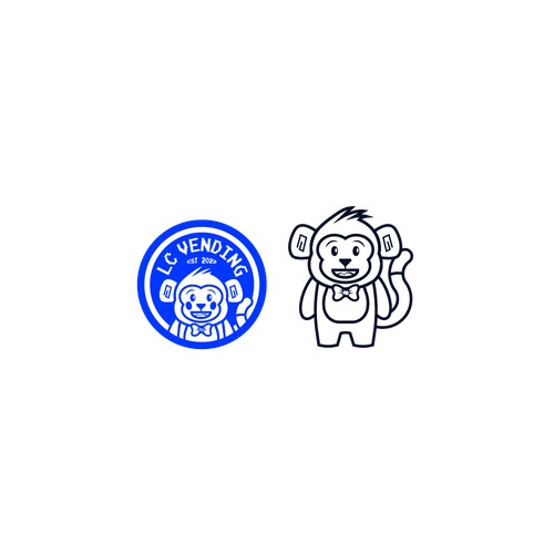 Retro Character Logo for a Vending Company