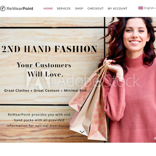 Web Design Concept for 2nd Hand Online Retailer