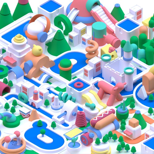 3d art city 