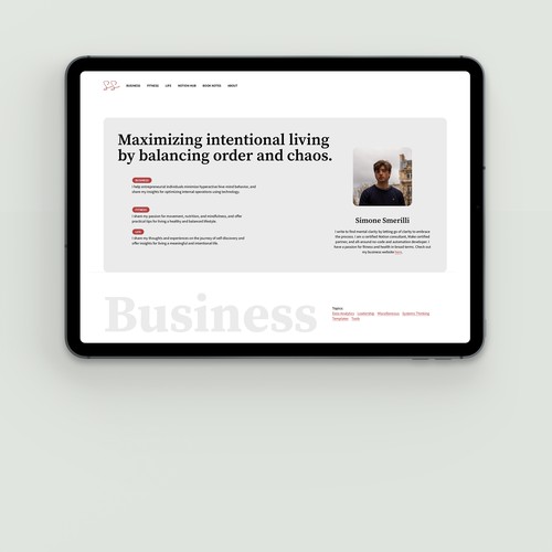 Simone Smerilli, writer and consultant on effective processes.