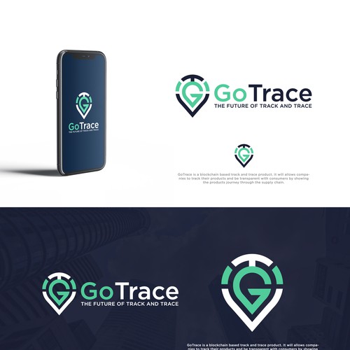tracking & tracing logo concept