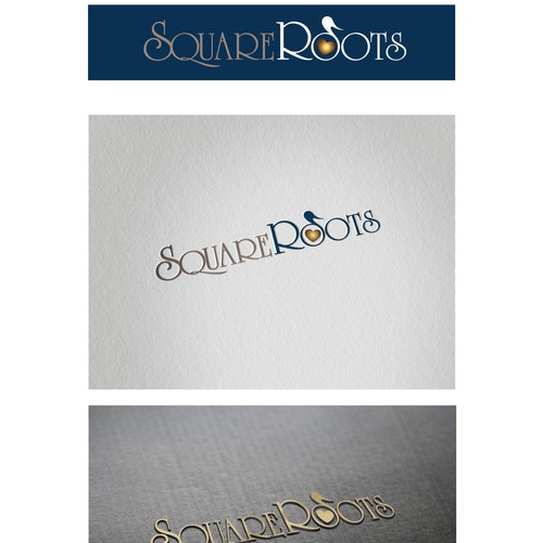 POWERFUL THREE-DIMENSIONAL logo.  USE OUR COLORS AND NO SQUARE ROOTS SYMBOLS. 