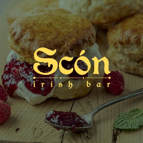 Irish bar logo "Scón"