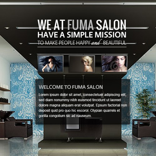 Create the next website design for Fuma Salon