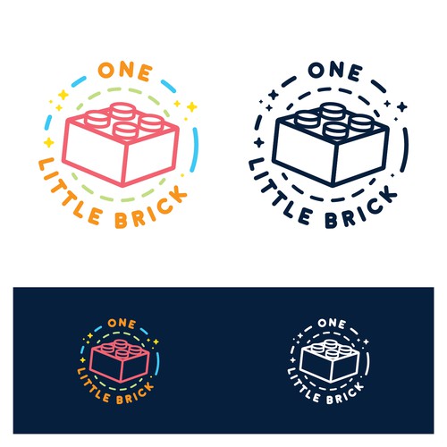 One Little Brick Logo Concept
