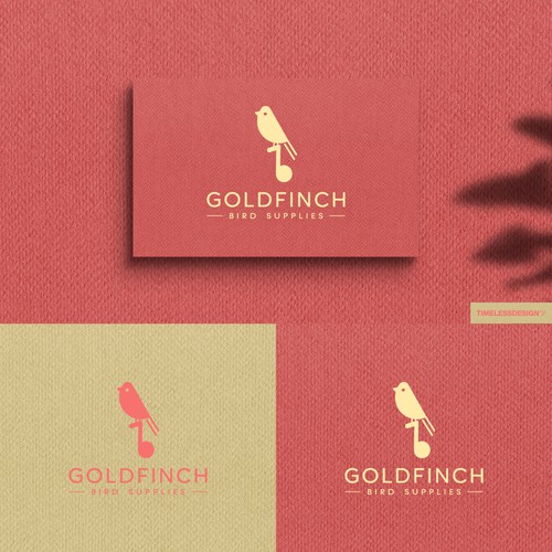 Goldfinch : bird supplies store logo