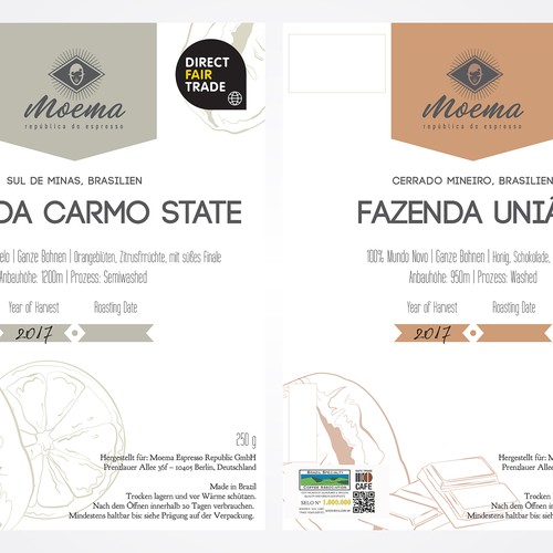 Packaging Design for Moema Coffee