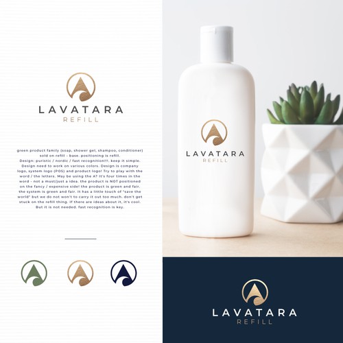 Lavatara Refill Logo Concept 