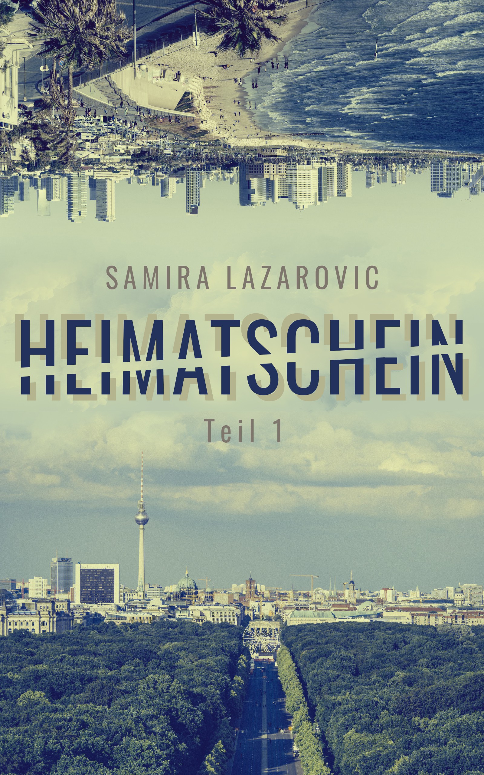 eBook-Cover for multicultural Novel taking place in Berlin and Tel Aviv