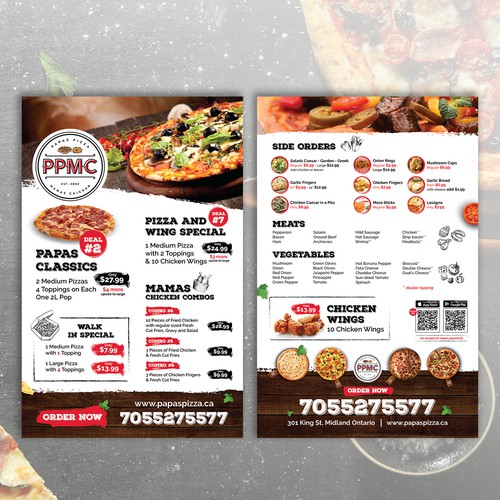 Flyer Marketing Papaz Pizza