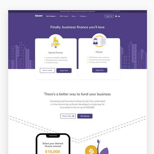 Bloom - Loan Service Website