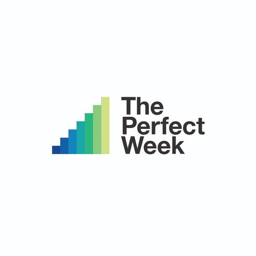 Bold and vibrant logo for The Perfect Week life coaching