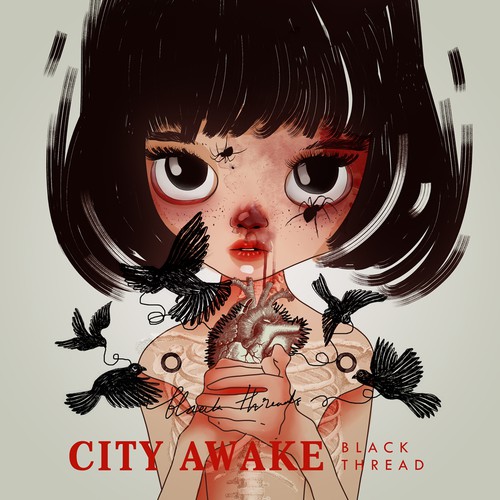 City Awake - Black Thread album illustration