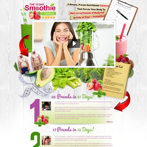 Smoothie Landing Page