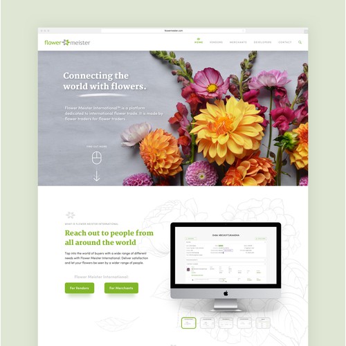 Flower Meister International (FMI) website design