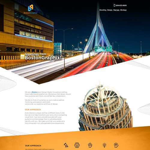Website Design for BostonGraphix