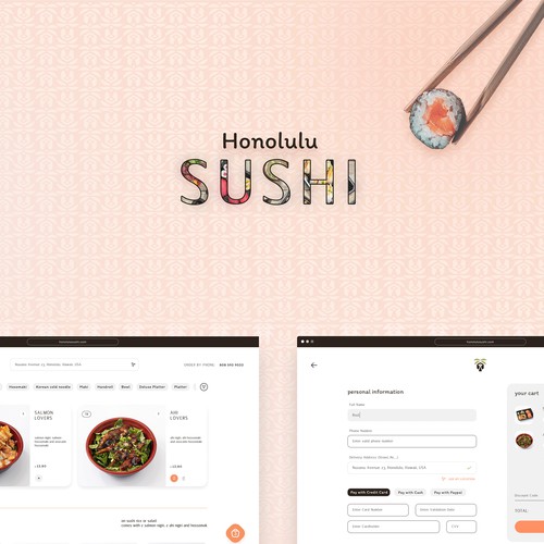 Webdesign Sushi Restaurants