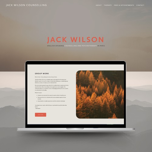 Website Design for Jack Wilson Counselling