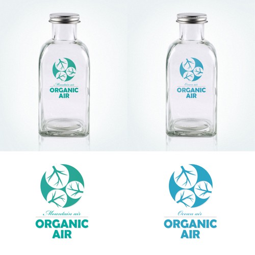 Logo for Organic air joke bottles