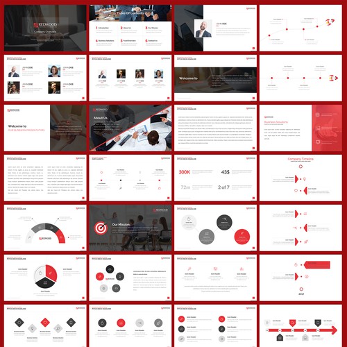 Powerpoint Template for RedWood Capital