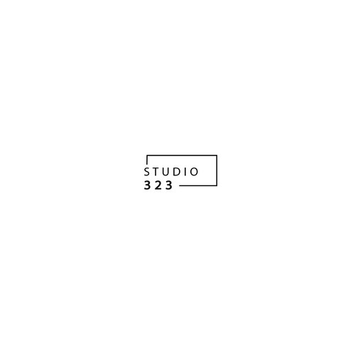 Simple and minimalistic logo for studio 323