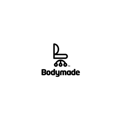 Logo for Bodymade -- office chairs made for your body.