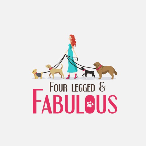 Logo design concept for Four Legged & Fabulous