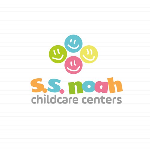 Create the winning brand signature for S.S. Noah Childcare centers.