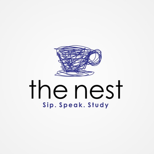 Logo for study café “The Nest”