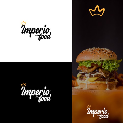 Lettering logo concept for Imperio food.