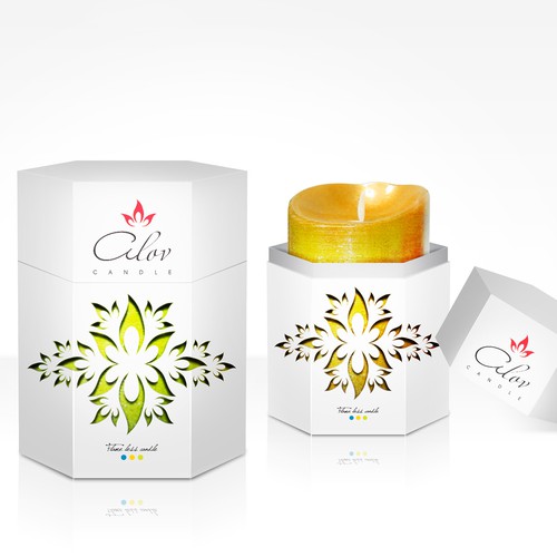 Create the next product packaging for Alov Candle