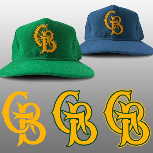 Unique Vintage Font Felt Applique Letters Snapback