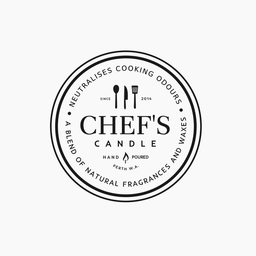 Create a label for a Chef's Candle