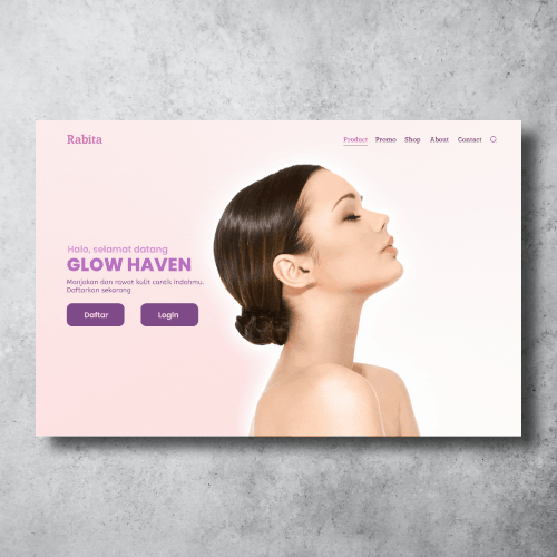 Rabita Skincare - Website Landing Page