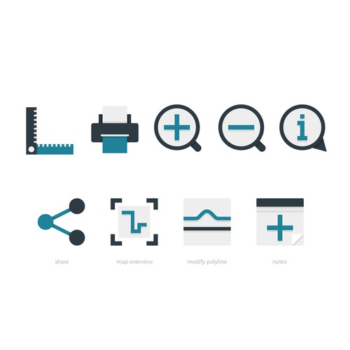 icons for mapping application