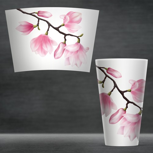 Magnolia Design Needed for Ceramic Mug