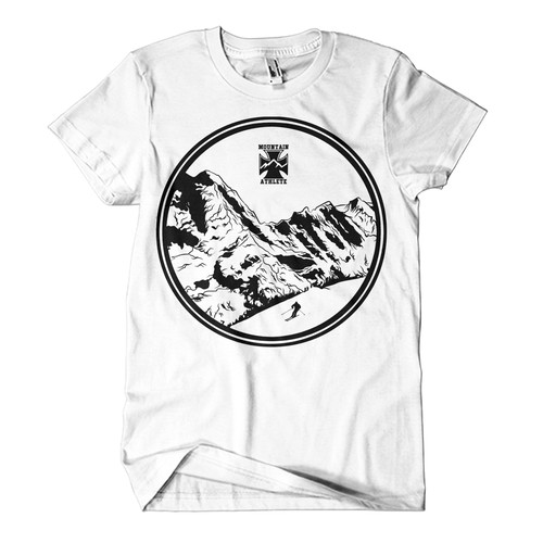 Ski Mountaineering T-Shirt Design