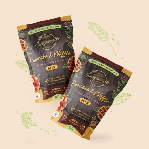 Pouch design for a Plant-Based and Sustainable Pancake Mix