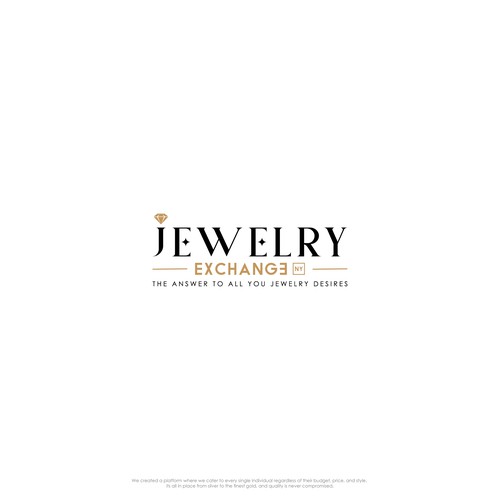 Luxury wordmark design for a jewelry platform 